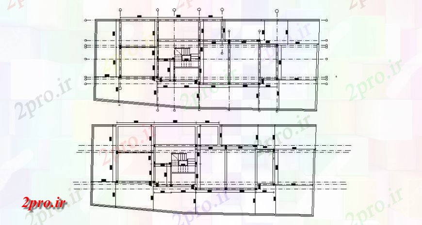دانلود نقشه طراحی جزئیات ساختار خط مرکزی و فریم ساختار طراحی جزئیات از ساختمان اداری (کد119360)