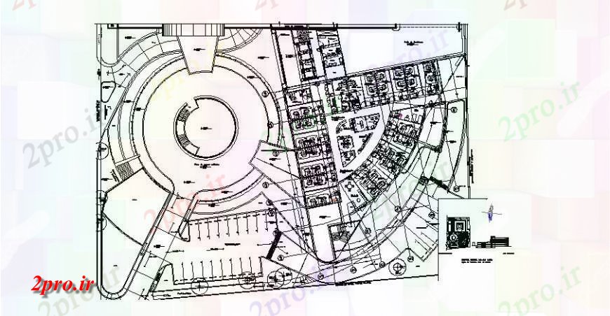 دانلود نقشه بیمارستان - درمانگاه - کلینیک Tultitlan ساختمان بیمارستان طرحی معماری طرحی 45 در 57 متر (کد119413)