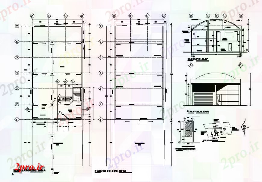 دانلود نقشه طراحی جزئیات ساختار بنیاد طرح، طرحی جلد و ساختار جزئیات ساخت (کد119458)