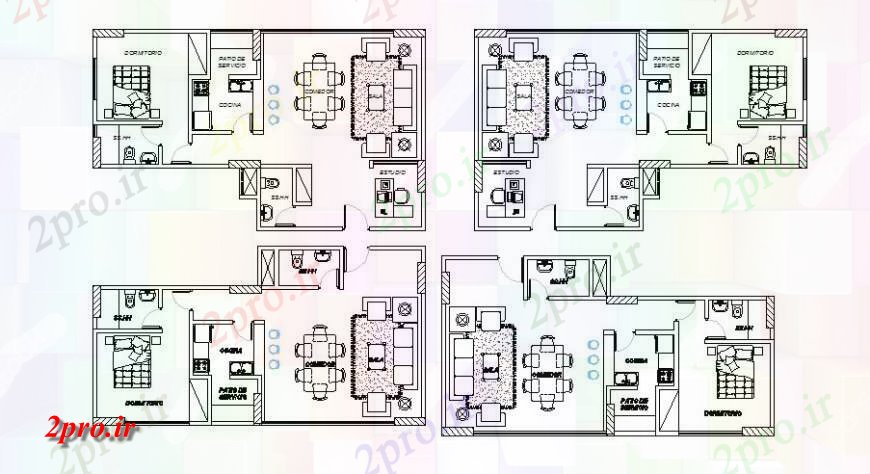 دانلود نقشه مسکونی  ، ویلایی ، آپارتمان  خانه های مسکونی آپارتمان   طرحی ساختمان طرحی های  (کد119460)