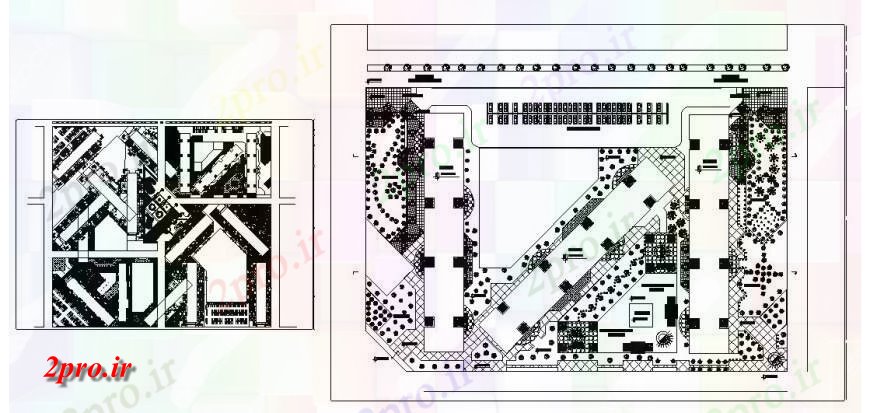 دانلود نقشه مسکونی ، ویلایی ، آپارتمان مسکونی چند آپارتمان طرحی توزیع طرحی های 20 در 120 متر (کد119467)