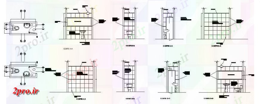 دانلود نقشه حمام مستر بهداشتی چند بخش، برنامه ریزی و نصب و راه اندازی (کد119561)