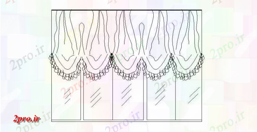 دانلود نقشه جزئیات طراحی در و پنجره  پنجره های شیشه ای خلاق و پرده نما    (کد119574)