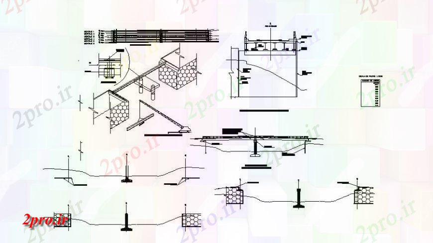 دانلود نقشه جزئیات ساخت پل پل واحد جزئیات طراحی  طرحی در  اتوکد (کد119588)
