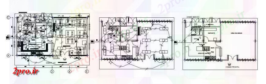 دانلود نقشه ساختمان اداری - تجاری - صنعتی نصب و راه اندازی برق طرحی و طرحی جزئیات از سه طبقه از ساختمان اداری 6 در 12 متر (کد119598)