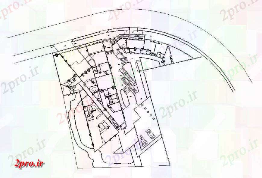 دانلود نقشه بیمارستان - درمانگاه - کلینیک جزئیات مساحت موثر عمومی بیمارستان شهری ساخت 41 در 54 متر (کد119935)
