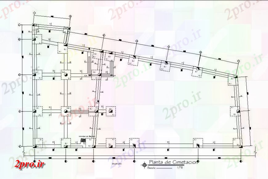 دانلود نقشه طراحی جزئیات ساختار بنیاد  طرحی ساخت و ساز طراحی جزئیات  (کد119975)