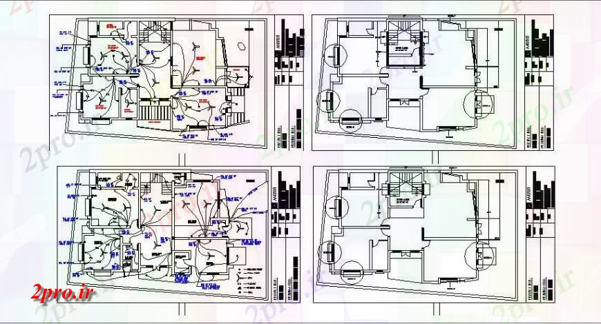 دانلود نقشه برق مسکونی طبقه خانه طرحی های الکتریکی نصب و راه اندازی طرحی های 42 در 70 متر (کد119984)