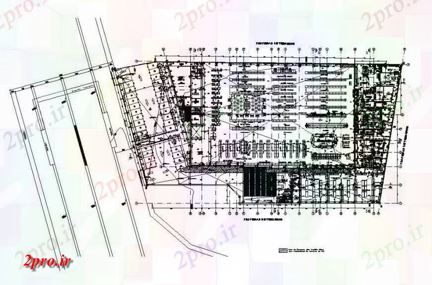 دانلود نقشه کارخانه صنعتی  ، کارگاه نساجی کارخانه فرآوری طرحی معماری طرحی  (کد120010)