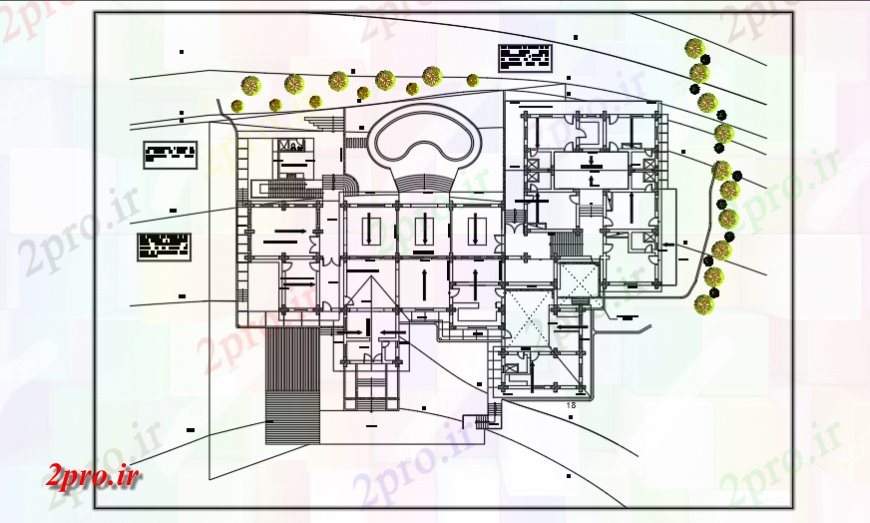 دانلود نقشه مسکونی ، ویلایی ، آپارتمان محوطه سازی طراحی طرحی از خانه های کشور طراحی 33 در 47 متر (کد120105)