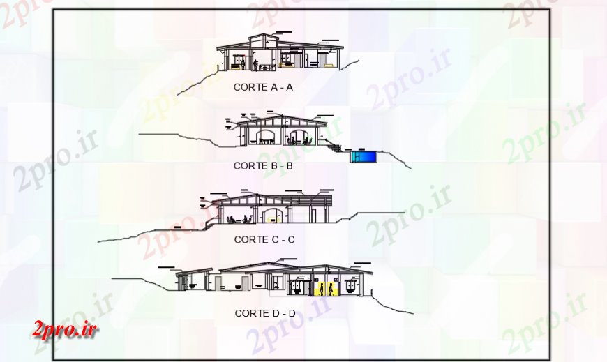 دانلود نقشه مسکونی  ، ویلایی ، آپارتمان   بخش طراحی خانه کشور طراحی (کد120107)