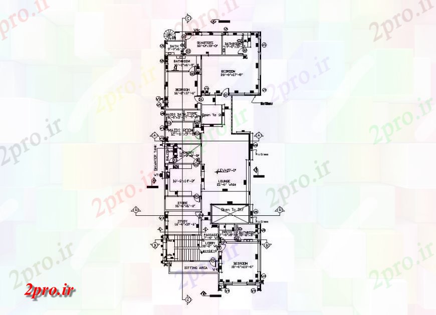 دانلود نقشه مسکونی  ، ویلایی ، آپارتمان  طرحی طبقه اول و طرحی فریم از یک خانواده  خانه طراحی جزئیات  (کد120175)