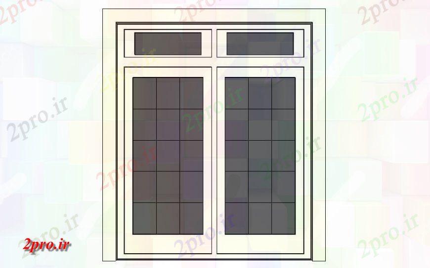 دانلود نقشه جزئیات طراحی در و پنجره  قاب پنجره و طراحی بلوک جزئیات طرحی تا  (کد120258)