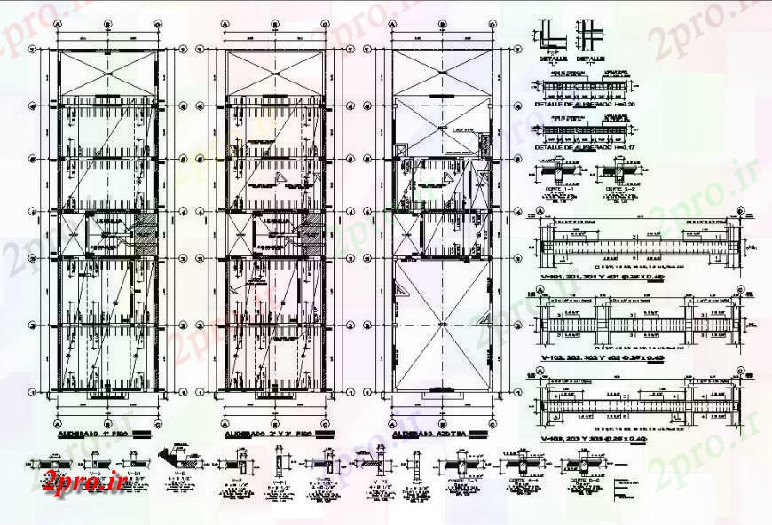 دانلود نقشه طراحی جزئیات ساختار قابسازی طرحی تمام طبقات و برنامه پرتو و جزئیات ساختار آپارتمان   ساخت و ساز (کد120539)