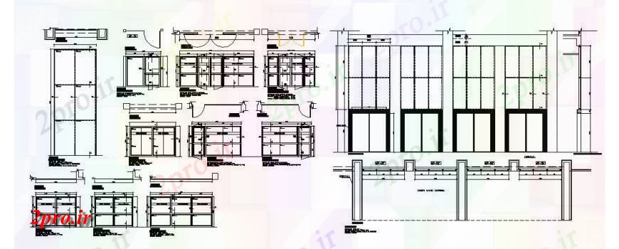 دانلود نقشه جزئیات طراحی در و پنجره  درب بیمارستان، پنجره و تهویه  نصب و راه اندازی طراحی جزئیات  (کد120587)