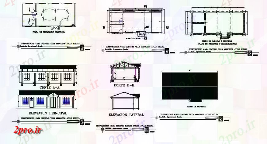 دانلود نقشه مسکونی ، ویلایی ، آپارتمان انجمن نما خانه، بخش، پایه و اساس و ساخت و ساز طراحی جزئیات 6 در 15 متر (کد120679)