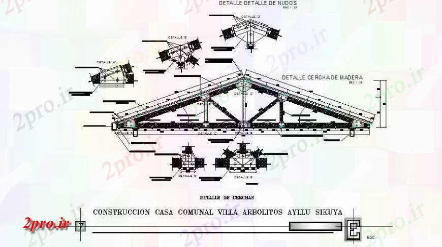 دانلود نقشه طراحی جزئیات ساختار بخش آلومینیوم سقف و سازنده  ساختار طراحی جزئیات  (کد120681)