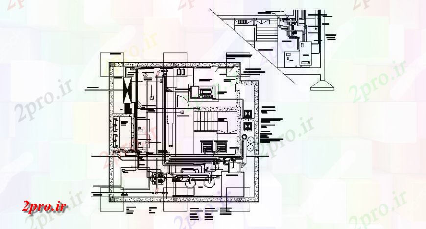 دانلود نقشه کارخانه صنعتی  ، کارگاه اتاق ماشین بخش سازنده و طرحی های (کد120682)
