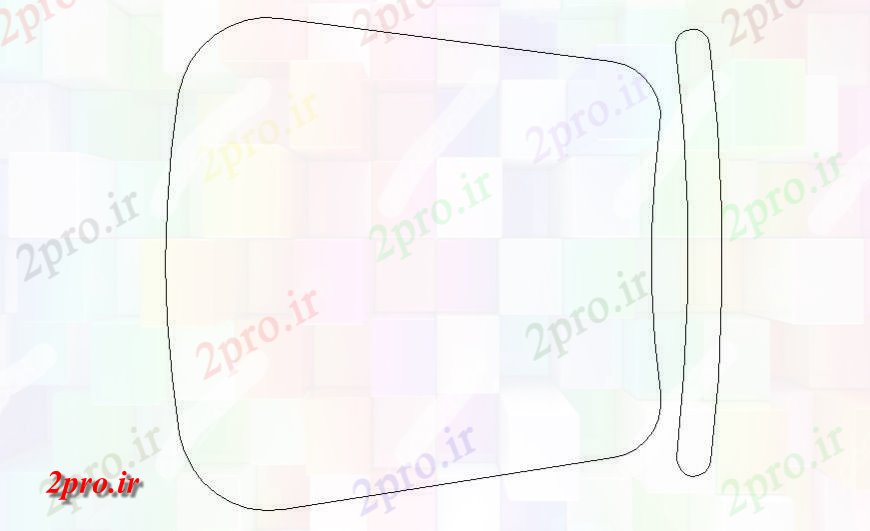 دانلود نقشه میز و صندلی بلوک های مبلمان از جزئیات صندلی  نما اتوکد (کد120808)
