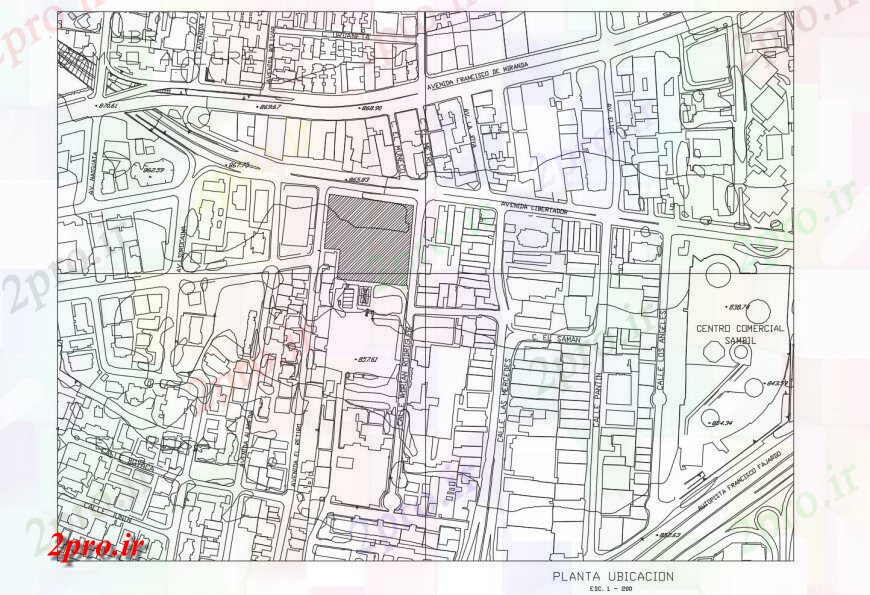 دانلود نقشه برنامه ریزی شهری طراحی معماری شهرستان و محل بر روی نقشه های (کد120988)