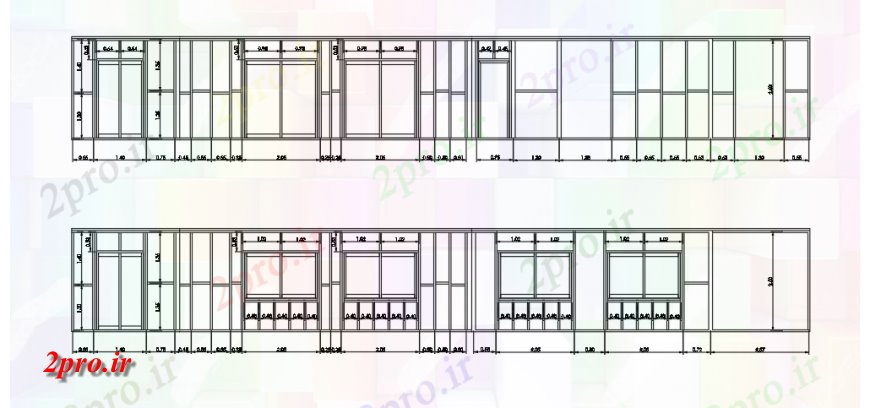 دانلود نقشه جزئیات طراحی در و پنجره  Door- پنجره طراحی بخش از خانه های چوبی طراحی (کد121061)