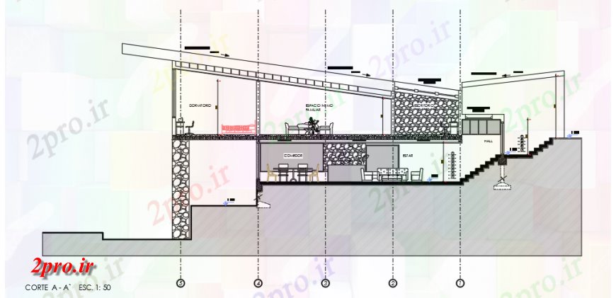 دانلود نقشه مسکونی ، ویلایی ، آپارتمان بخش طراحی از تک خانواده طراحی برنامه ریزی 12 در 16 متر (کد121081)