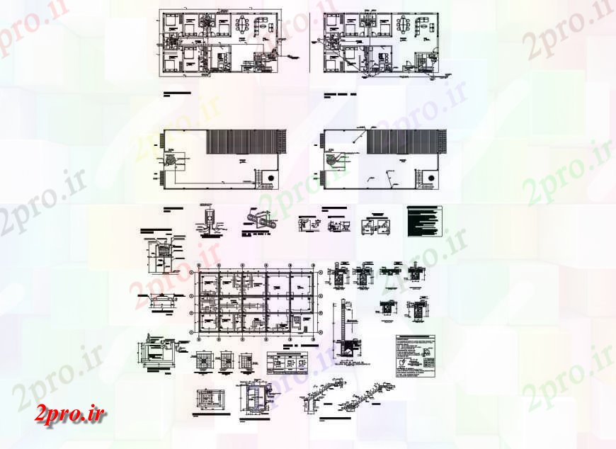 دانلود نقشه مسکونی ، ویلایی ، آپارتمان ساحل طرحی طبقه خانه، پایه و اساس و خودکار 10 در 20 متر (کد121163)