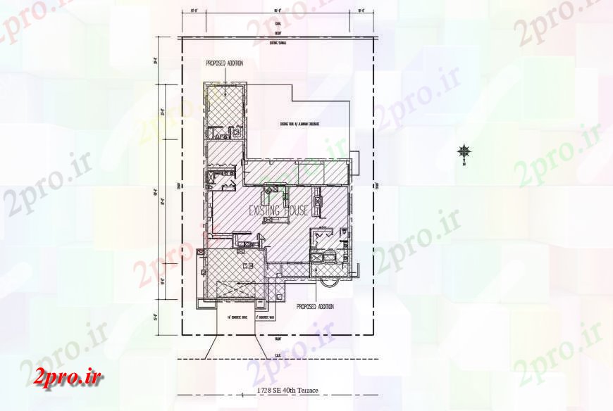 دانلود نقشه مسکونی ، ویلایی ، آپارتمان موجود خانه پیشنهاد طراحی های 18 در 27 متر (کد121234)