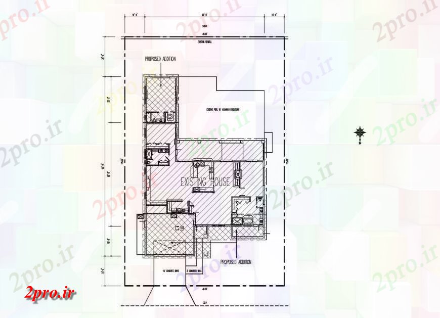 دانلود نقشه مسکونی ، ویلایی ، آپارتمان موجود سایت خانه و طرحی معماری طرح 18 در 26 متر (کد121244)