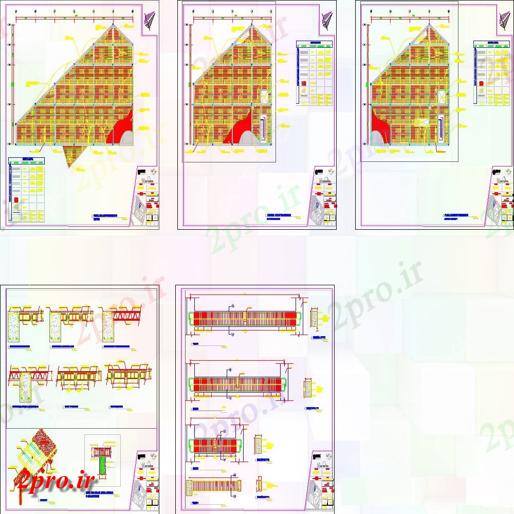 دانلود نقشه جزئیات ساخت و ساز جزئیات طرحی تراس طراحی در  اتوکد (کد121310)