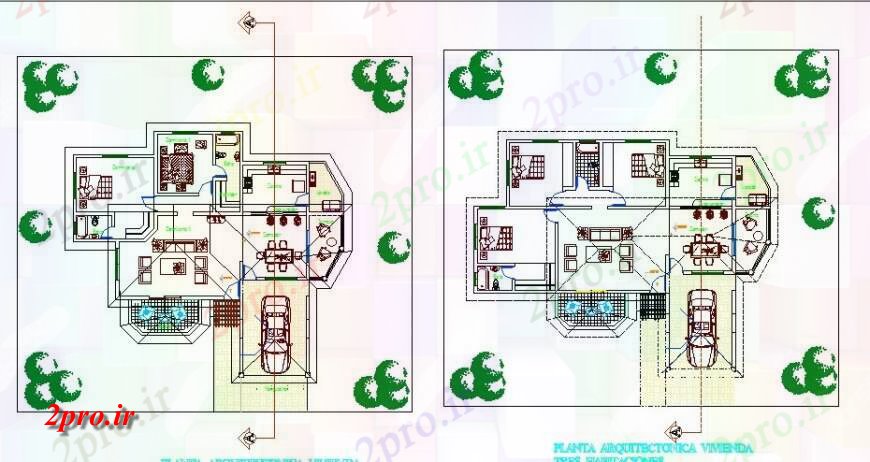 دانلود نقشه مسکونی ، ویلایی ، آپارتمان طبقه مسکن جزئیات طراحی با مبلمان طرحی 38 در 46 متر (کد121475)