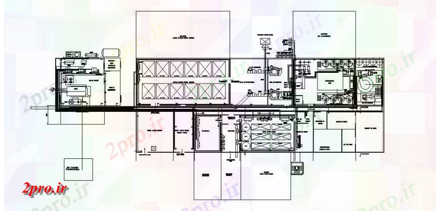 دانلود نقشه کارخانه صنعتی  ، کارگاه پردازش تخم مرغ و اتصالات کارخانه صنعتی  ، کارگاه  توزیع طراحی جزئیات  (کد121514)