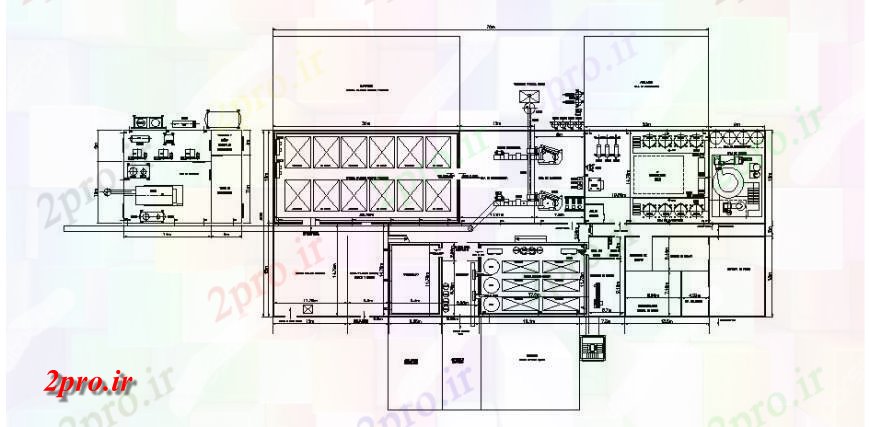 دانلود نقشه کارخانه صنعتی  ، کارگاه اولین جزئیات طرحی توزیع کف پردازش تخم مرغ گیاهی  (کد121515)