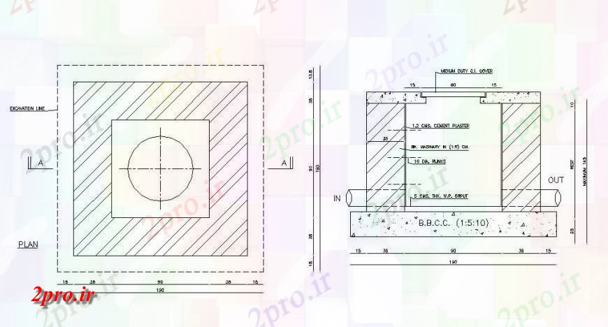 دانلود نقشه طراحی جزئیات ساختار وظیفه متوسط ​​طرحی پوشش سقف و ساختار  جزئیات (کد121532)