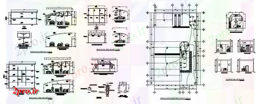 دانلود نقشه طراحی جزئیات ساختار مرکز شستشوی اتومبیل جزئیات مقطعی با ساختار سازنده جزئیات طراحی   (کد121804)