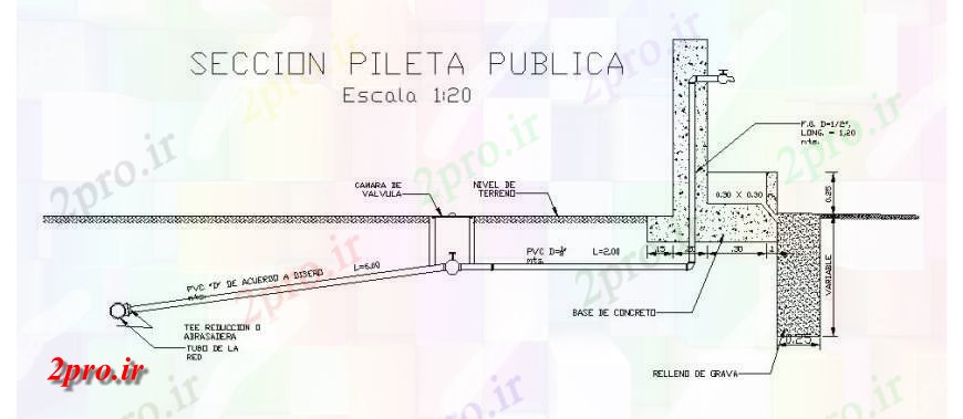 دانلود نقشه جزئیات ساخت پل بخش عمومی و پل  ساخت و ساز طراحی جزئیات (کد121812)