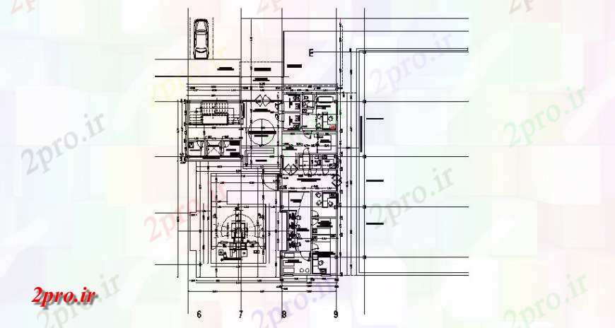 دانلود نقشه کارخانه صنعتی  ، کارگاه طرحی کنترل تلفن ساختمان اداری طرحی معماری جزئیات (کد121852)