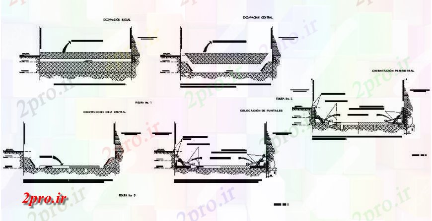 دانلود نقشه جزئیات ساخت و ساز دوباره پایه و اساس در مرز ساخت و ساز  دیوار جزئیات (کد121907)