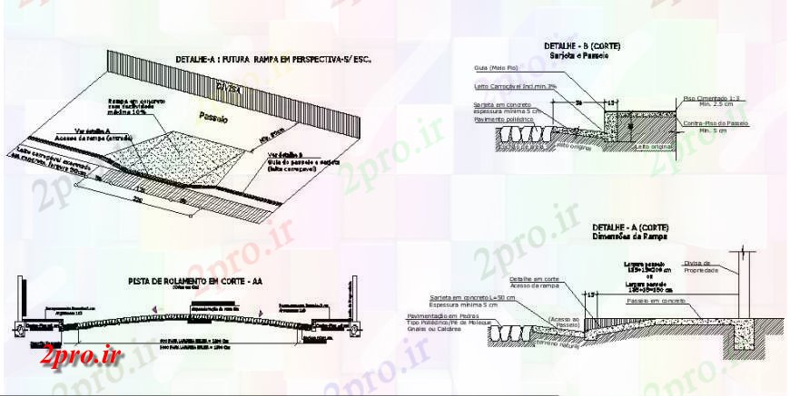 دانلود نقشه جزئیات ساخت پل بخش فضایی پل، طرحی و  ساختار سازنده طراحی جزئیات (کد122034)