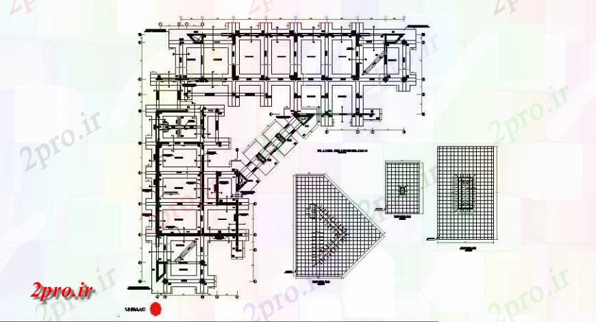 دانلود نقشه طراحی جزئیات ساختار جزئیات طرحی بنیاد ساختمان دانشگاه ، آموزشکده جزئیات خودکار   (کد122041)