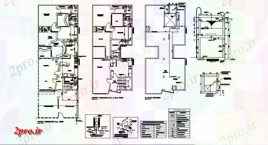 دانلود نقشه مسکونی ، ویلایی ، آپارتمان یکی طبقه مسکن خانواده برنامه ریزی و نصب و راه اندازی لوله کشی طراحی جزئیات 8 در 18 متر (کد122184)