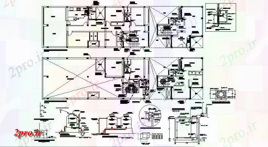 دانلود نقشه هایپر مارکت  - مرکز خرید - فروشگاه خرید از فروشگاه طرحی ساختمان کار طراحی اتوکد (کد122209)