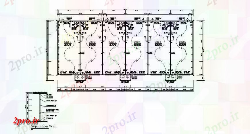 دانلود نقشه طراحی داخلی دیوار حائل با اتصالات الکتریکی جزئیات طراحی   (کد122312)