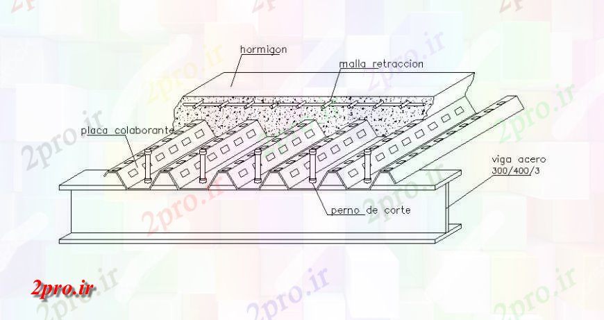 دانلود نقشه طراحی جزئیات ساختار سقف ساختار سازنده فلزی جزئیات (کد122349)