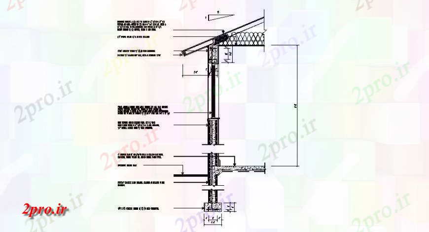 دانلود نقشه طراحی جزئیات ساختار سمت ر جزئیات بخش سازنده از خانه (کد122376)