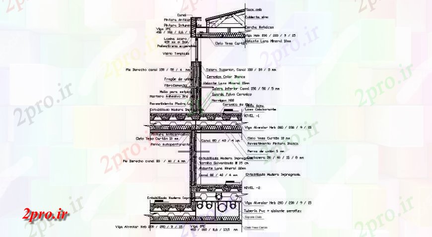 دانلود نقشه طراحی جزئیات ساختار جزئیات بخش سازنده ساختار دال فولاد ساخت (کد122395)