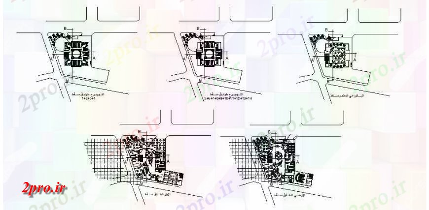 دانلود نقشه هتل - رستوران - اقامتگاه طرحی کار از چند طبقه طراحی هتل و ساختمان 11 در 12 متر (کد122439)