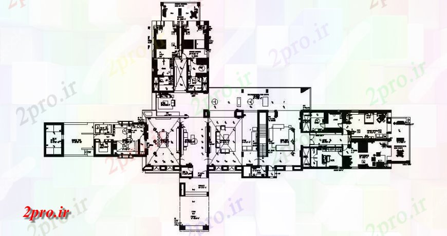 دانلود نقشه مسکونی  ، ویلایی ، آپارتمان  طرحی کار از آپارتمان   های مسکونی  (کد122496)