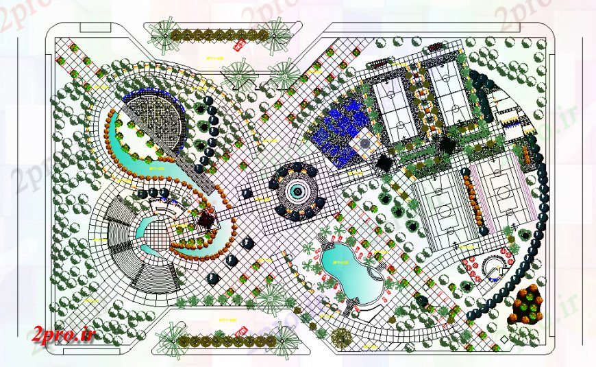 دانلود نقشه هتل - رستوران - اقامتگاه بزرگترین هتل دراز کردن طراحی پروژه طرح 14 در 16 متر (کد122503)