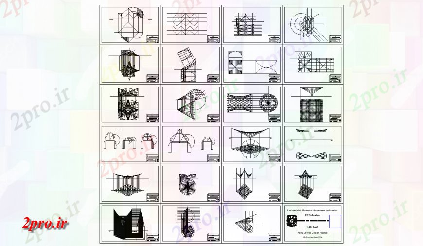 دانلود نقشه بلوک ، آرام ، نماد چهره های متعدد بلوک های هندسی برای مهندسی  دانشگاه ، آموزشکده طراحی جزئیات  (کد122582)
